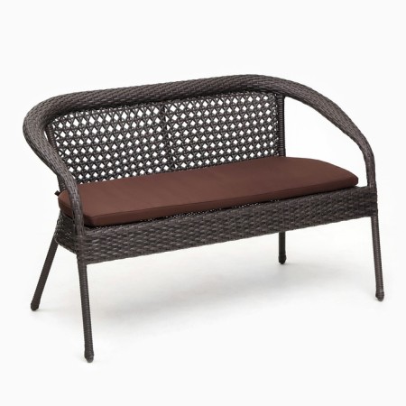Garden of artificial rattan 130x70x80cm wenge