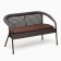 Garden of artificial rattan 130x70x80cm wenge
