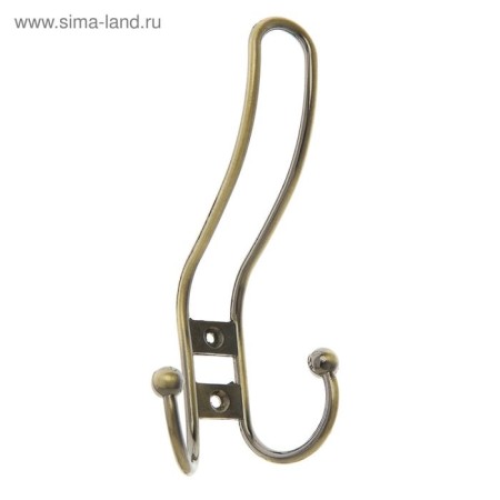 Furniture tundra hook TKT002, three -rod, bronze, 4 pcs TMP-4