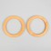 Handles for the bag are wooden, d = 10.2 / 13.2 cm, 2 pcs, beige color