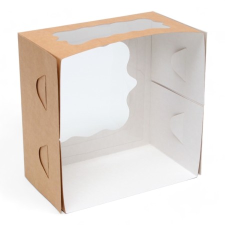 Confectionery packaging, "Bon Appetit", 2 windows, 19 x19 x11.5 cm-5