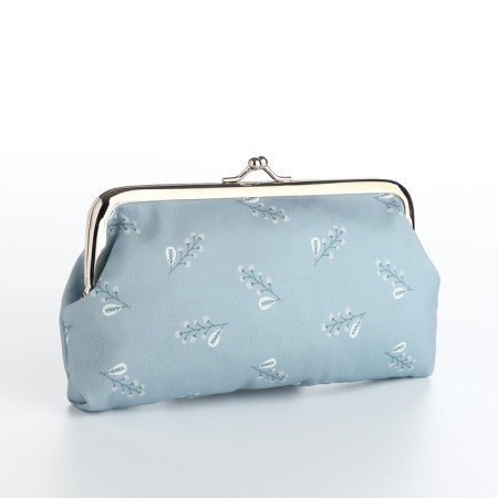 Cosmetic bag -Fermoar flowers, 18*1.5*10.5, farmar department, gray