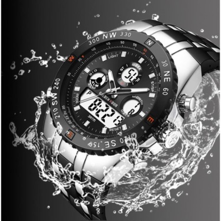 Electronic watch watches, D-5 cm, with an alarm clock, calendar, backlight, 1 atm-1