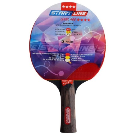 Start Line LEVEL 400 table tennis racket with anatomical handle