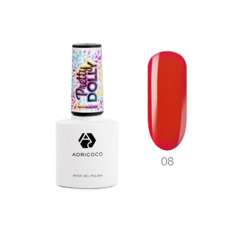ADricoco Pretty Dolly, No. 08 neon bright pink, 8 ml