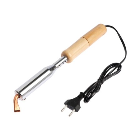 Tundra soldering iron, wooden handle, flat copper sting, 150 watts, 220 B-3