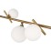 Suspended lamp Freya Fr5259PL-04BS Blossom, 920x260x1730 mm, G9, 4x25W, brass color