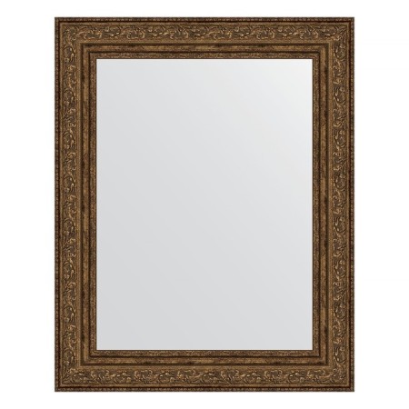 Mirror in the baguette frame, vignette aged bronze 56 mm, 40x50 cm
