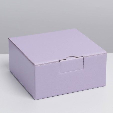 Gift folding box, packaging, "lavender", 15 x 15 x 7 cm-3