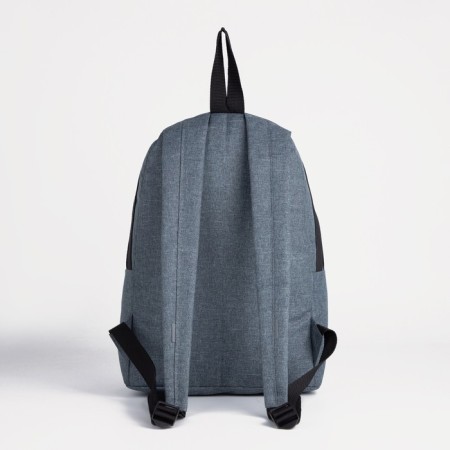 A backpack with a zipper, "saxi", outer pocket, dark gray color-2