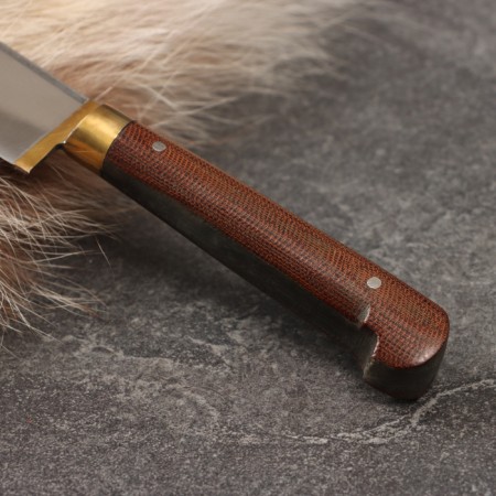 Knife Pchak Sharkhon - Chirchik, Textoline, Erma, Garda Brass, 95x18 (11-12cm)-1