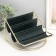 Claus for trifles metal, leatherette 4 tiers "Scandy" black 20.5x20x14.5 cm