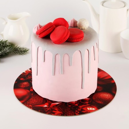 Subway for the cake reinforced "Dream", 26 cm, 2 mm, New Year-2