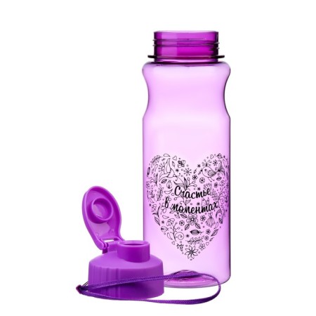 Water bottle, 500 ml, "happiness in moments"-1