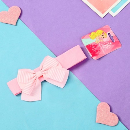 Hair bandage "Bant" strips, 3x17 cm, pink-1