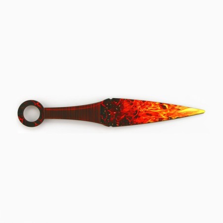 Souvenir wooden knife Kunai "Fiery", 26 cm