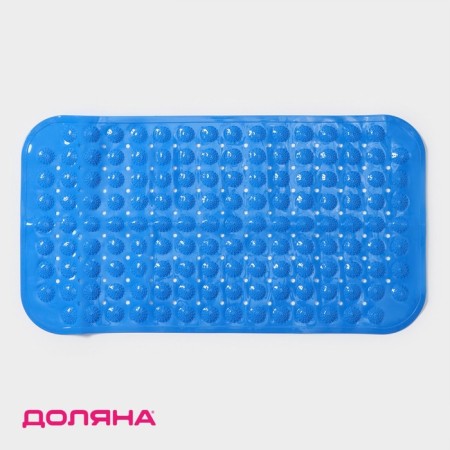 The rug is anti -slip into the bathtub on the suction cups “Bubbles”, 37 × 71 cm, color mix