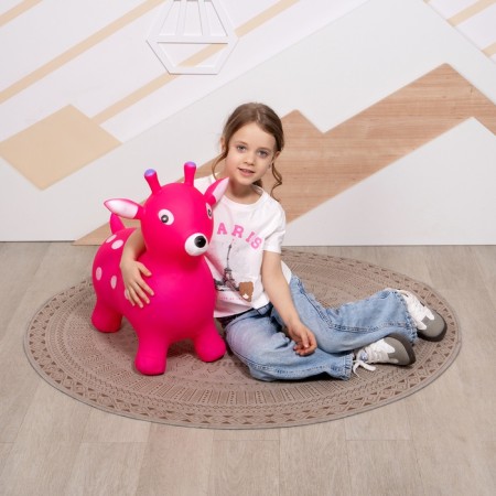 Zabiaka “Olenenok”, h = 55 cm, 1200 g, pink color-4