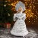 Snow Maiden "In a white fur coat and kokoshnik" 17x35 cm, mix