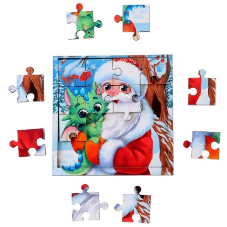 Puzzle "Santa Claus and Dragon"-3