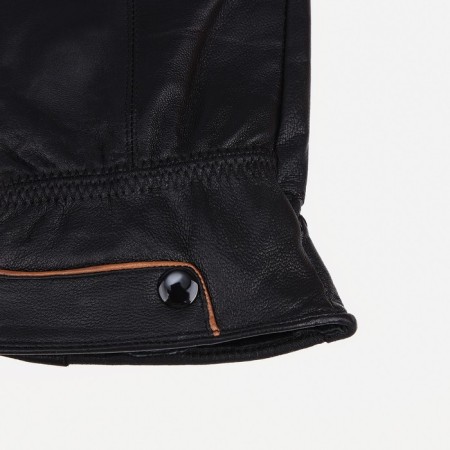 Gloves male, dimensionless, with insulation, black color-1