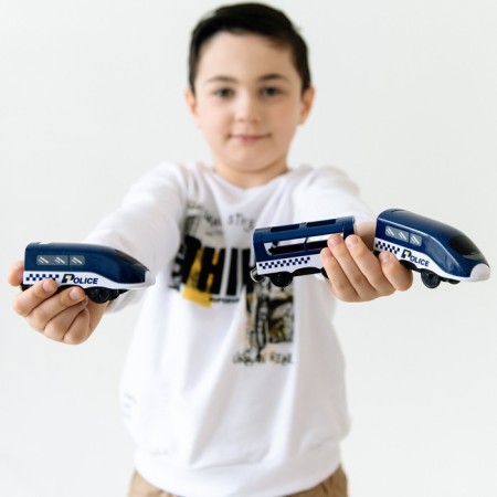 Toy train "Police", 3 items, on batteries-1