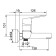 Accoona A6369 bath mixer, single -leaf, short spout, silumin, chrome