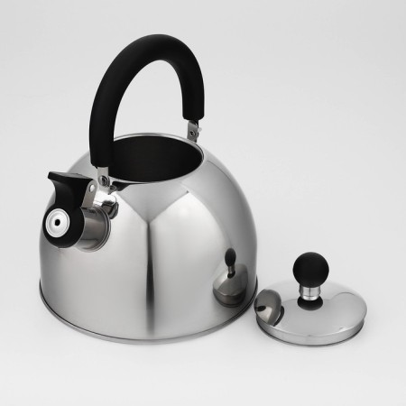 A stainless steel kettle with a whistle, 1.8 liters, induction-2