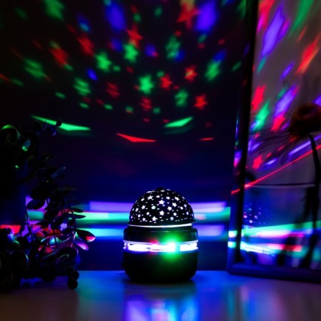 Night projector "Magic Shar" LED USB Black 7.9x7.9x9.6 cm-3