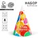 Paper cap "Happy Birthday", balls, set 6 pcs