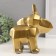 Souvenir Ceramics "Geometry. Elephant" Gold 10x20x21.5 cm