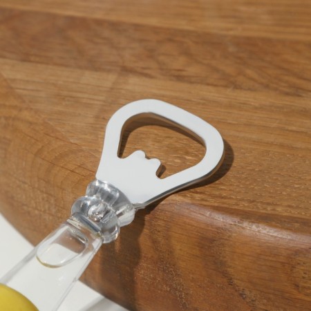 The opener of the “bottle” shade, on magnet, 13.5 × 2.5 × 3 cm, silver color-2