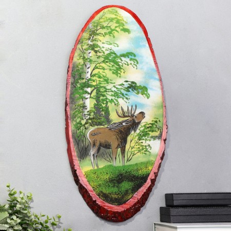 Panel on the saw "Summer.", 52-56 cm, stone baby, vertical-3