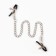 BDSM Assessoir Okopoki, clamps for nipples with a chain, metal, black