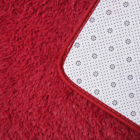 Bath and toilet rug “fluffy”, 50 × 80 cm, burgundy color-1