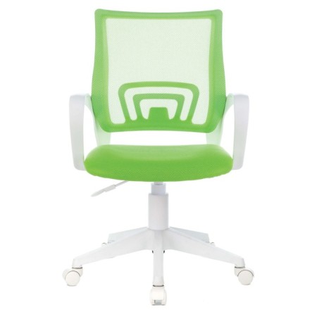A chair for the operator Brabix Fly MG-396W, white plastic, grid, light green TW-03A/TW-18-1
