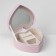 Organizer for decorations portable with the mirror "Casket Unicorn Heart", 17 × 15 × 7 cm, pink color