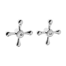 Timper for the Zein Z201 mixer, a cross, for a crane-box with a rod of 24 slots, zinc, color chromium