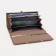 Women's wallet on magnets, brown color