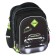 School backpack 40x33x15cm, ergonomic back, Across 410, gray/green
