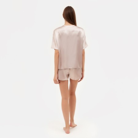 Pajamas (shirt, shorts) Women's Minaku: Light Touch Beige Color, Rr. 48-3