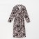 Women's robe elongated Ethel "Leopard", size 46-48, waffle 200g/m2, cotton