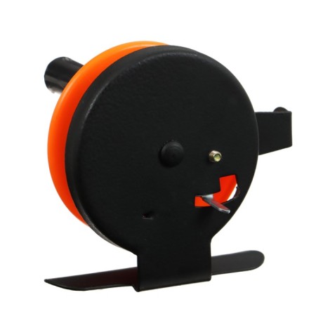 Inertial coil, plastic metal, diameter 5 cm, guide fishing lines, black-orange, 601d-6