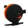 Inertial coil, plastic metal, diameter 5 cm, guide fishing lines, black-orange, 601d