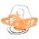Nipple - silicone dummy classic, from 0 months, color orange