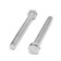 Bolt of the tundra krep, with a hexagonal head, galvanized, Din933, M8x80 mm, 1 kg