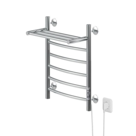Electric towel "Sanprise" Classic P6, 450x600 mm, with a shelf, right, chrome-1