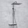 The shower system wasserkraft a113.119.126.ch thermo, tropical shower, thermostat, chrome