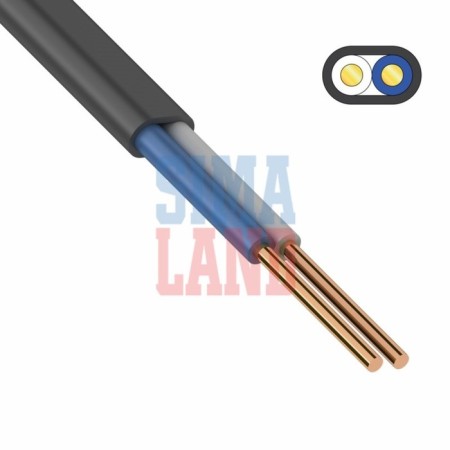 Cable "Kabex", VVG-PGNG (A), 2x1.5 mm2, 20 m, flat, GOST