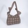 Load bag with zipper, long belt, beige color